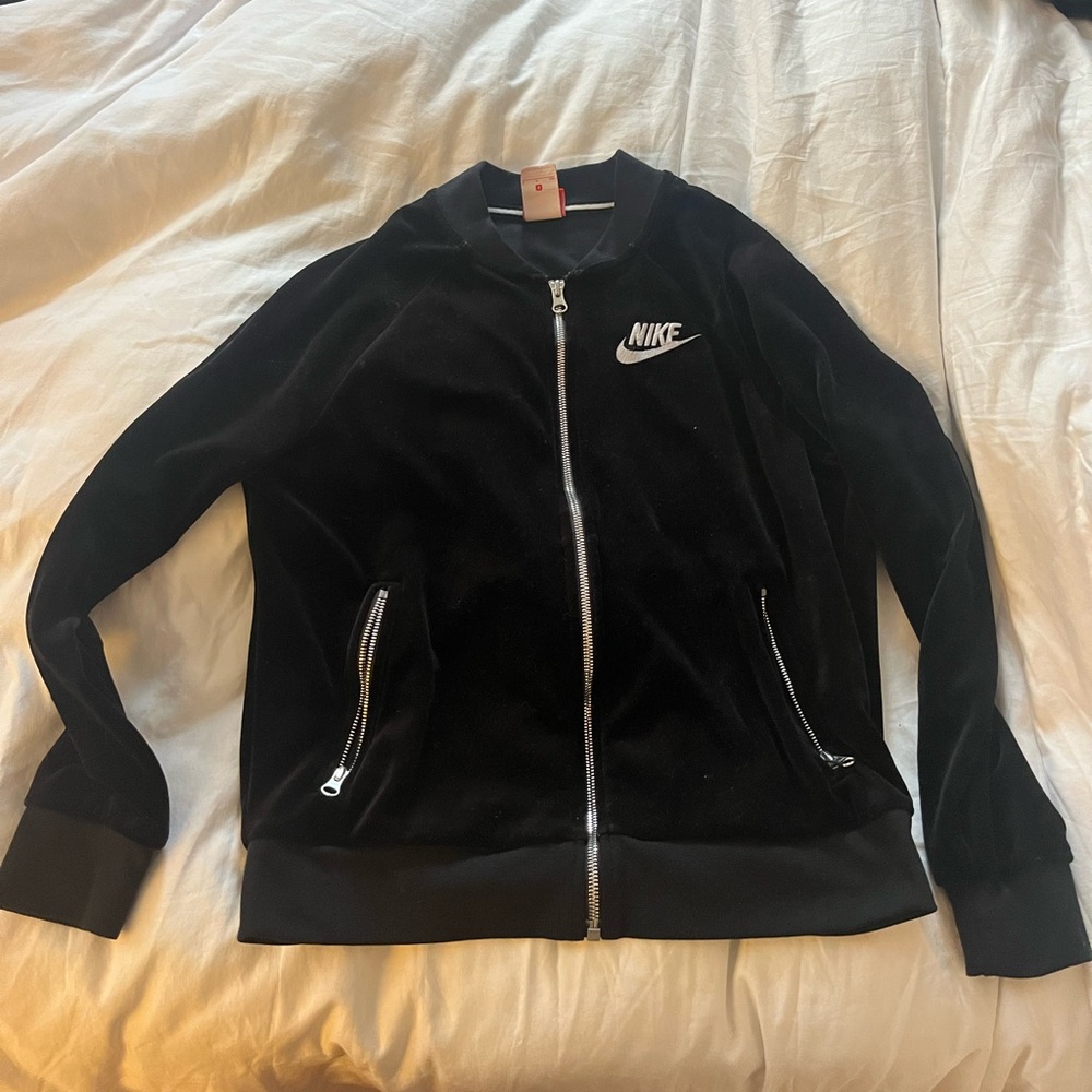 Nike Black Velour Jacket